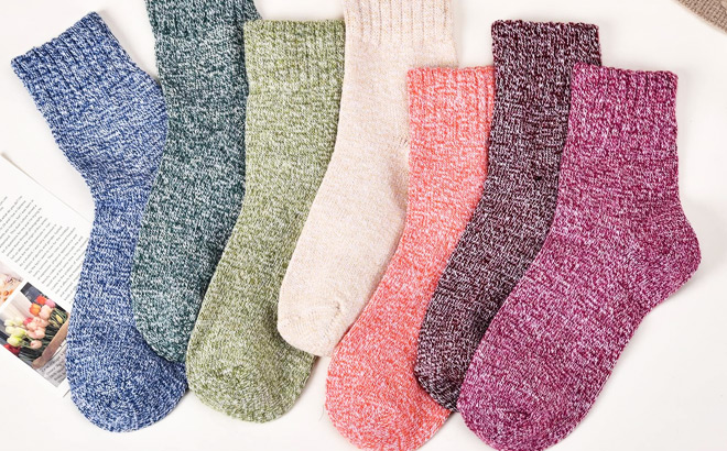 Clothirily Wool Socks 7 Pairs