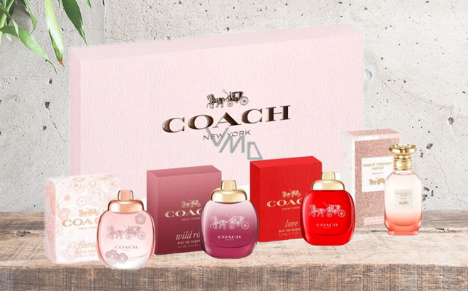 Coach Mini EDP Floral Lovedreams Sunset Wildrose Perfume Set