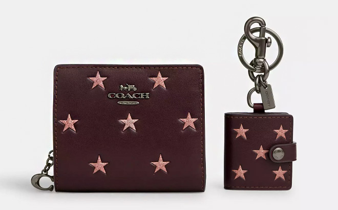 Coach Outlet Boxed Snap Wallet Picture Frame Bag Charm