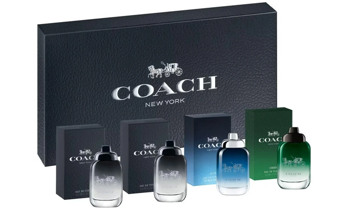 Coach by Coach 4 Piece Mini Variety Gift Set for Men