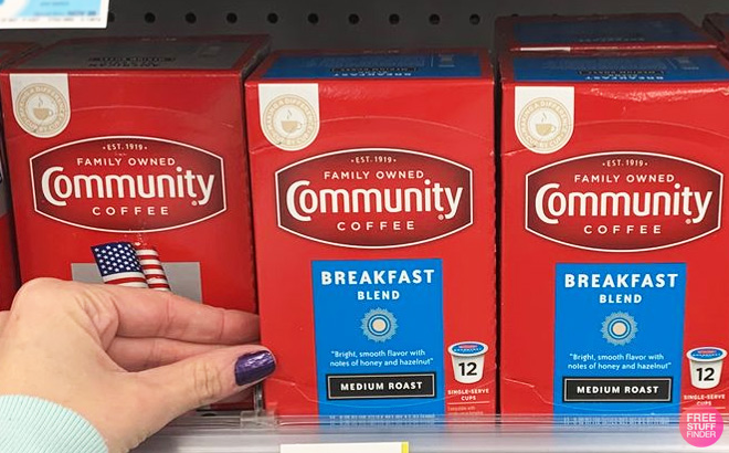 Community Coffee Breakfast Blend 12 Count K Cup Coffee Pods