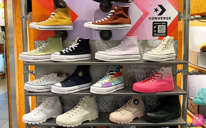 Converse Shoes on Store Shelves