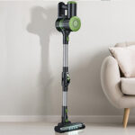 Cordless Vacuum Cleaner standing against the Wall