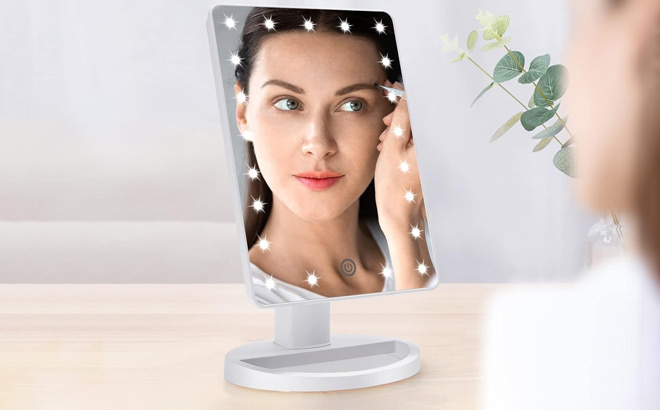 Cosmirror Lighted Makeup Vanity Mirror on the Table