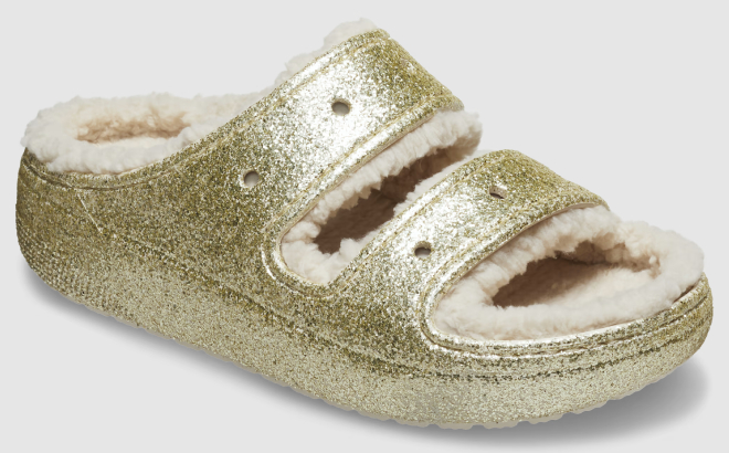 Crocs Classic Cozzzy Glitter II Sandals