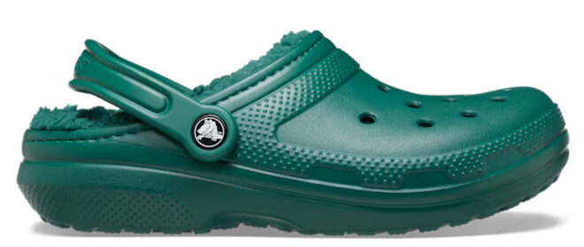 Crocs Classic Lined Clogs in Emerald Color