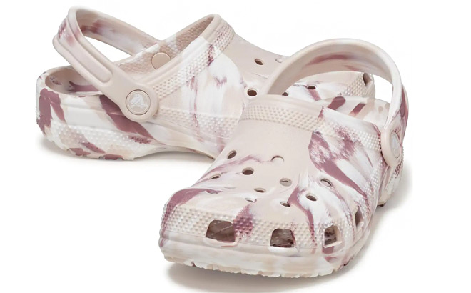 Crocs Classic Marbled Tie Dye Kids Clogs