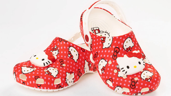 Crocs Hello Kitty Red Classic Clogs