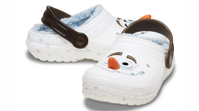 Crocs Kids Disney Frozen Olaf Lined Clogs