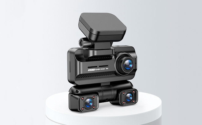 Dash Cam 4 Channel 360 Front Rear Inside Dash Cam