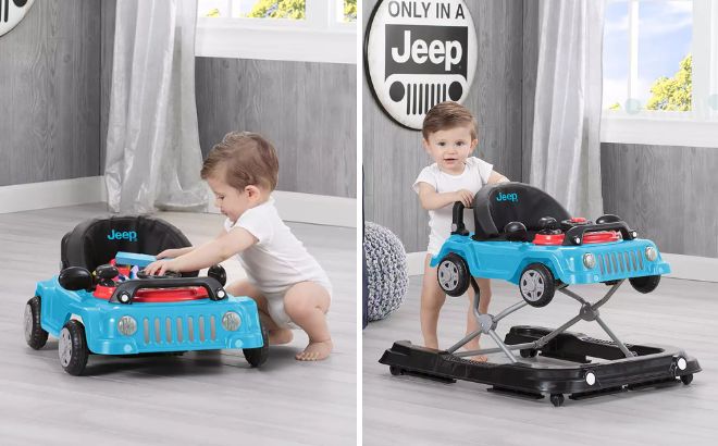 Delta Children Jeep Classic Wrangler 3 in 1 Grow With Me Walker