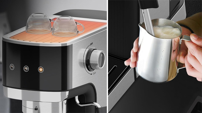 Details on the WHALL Touchscreen Espresso Coffee Maker