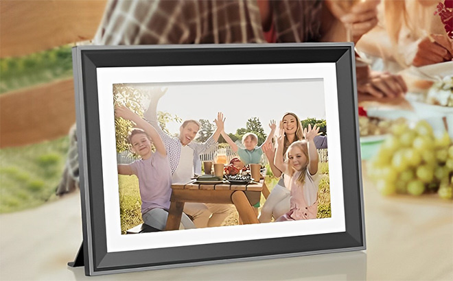 Digital Photo Frame on the Table