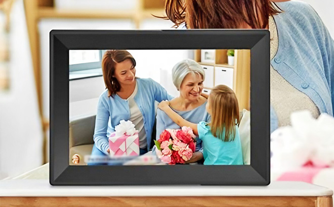 Digital Picture Frame on a Table