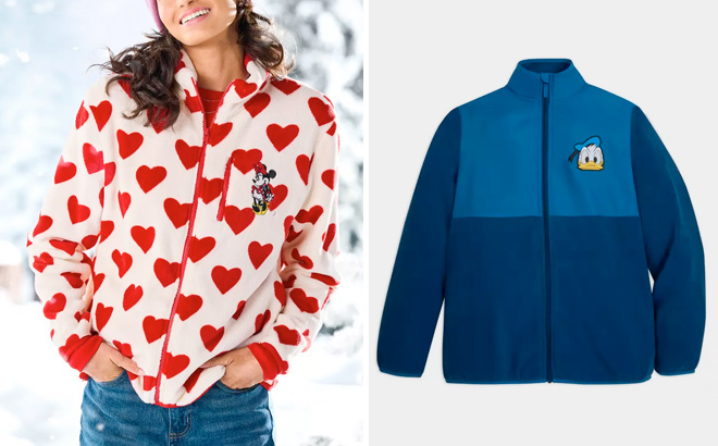 Disney Donald Duck Fleece Jacket for Adults