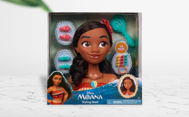 Disney Moana Styling Head on a Table