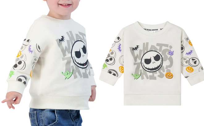 Disney Night Before Christmas Toddler Long Sleeve Sweatshirt