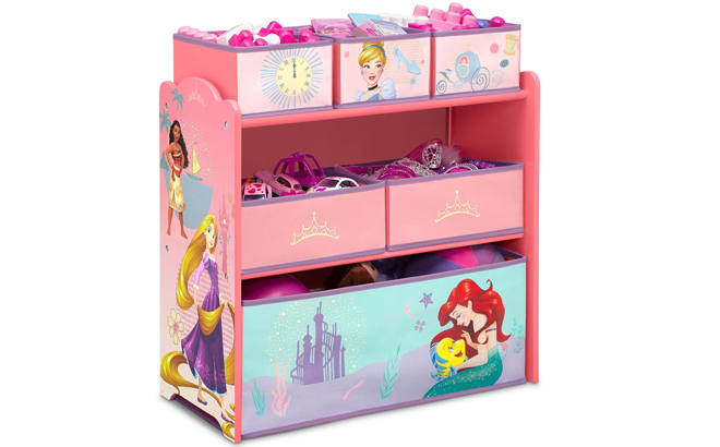 Disney Princesse Delta Children Design Store 6 Bin Toy Storage Organizer