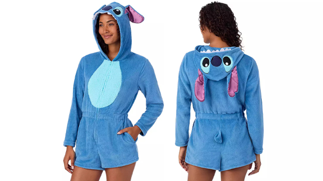 Disneys Lilo Stitch Womens Romper Pajamas