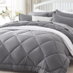 Down Alternative Reversible Comforter in Grey Color