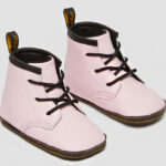 Dr Martens 1460 Auburn Leather Baby Booties 1