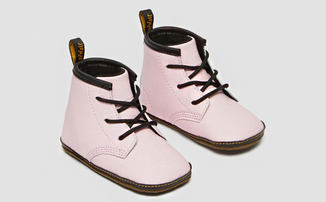 Dr Martens 1460 Auburn Leather Baby Booties 1