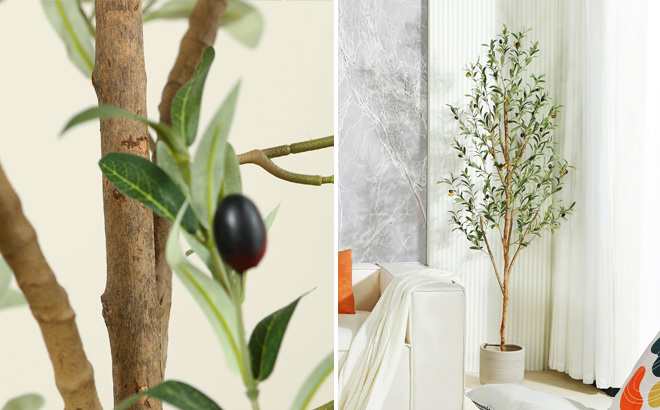 Dr Planzen 6 ft Artificial Olive Plant