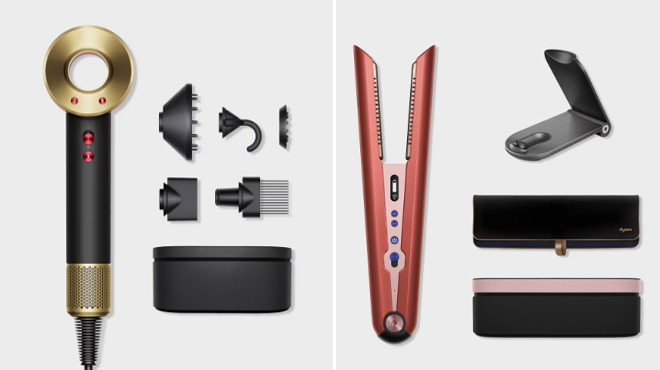 Dyson Hair Dryer and Corrale Styler Straightener