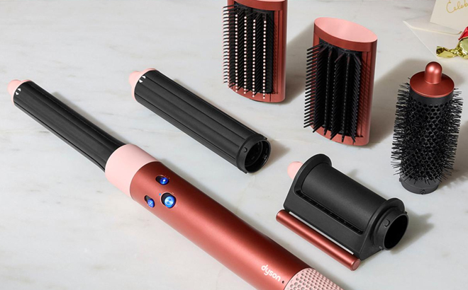 Dyson Special Edition Airwrap Multi Styler with Attachments in Bronze Blush Pink