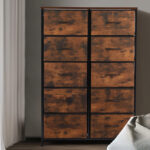 EDX 10 Drawer Wide Fabric Storage Tower Dresser