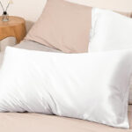 EXQ Silky Satin Pillowcases in White