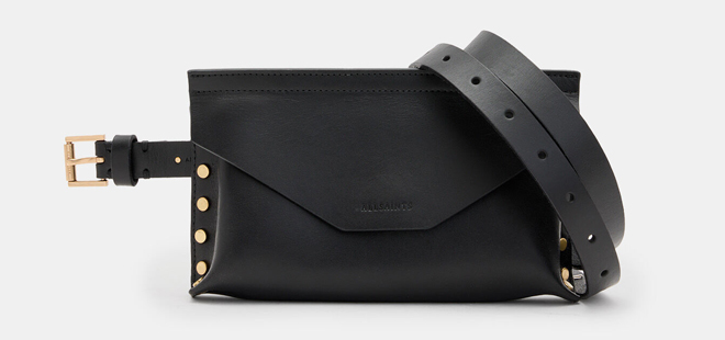 Eden Studded Leather Bag Belt