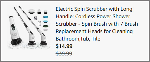 Electric Spin Scrubber Summery