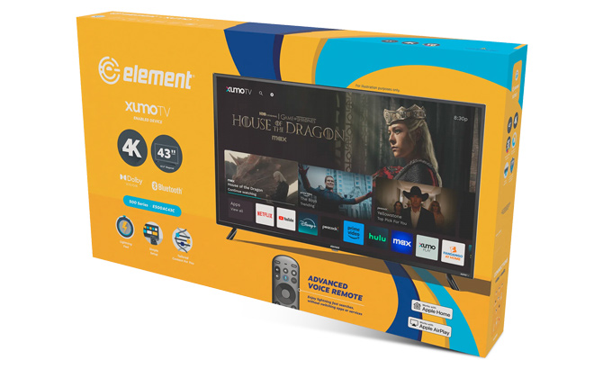 Element 4322 Class 4K UHD 2160p LED XUMO Smart Television