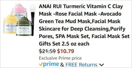 Facial Mask 3 Piece Set Checkout