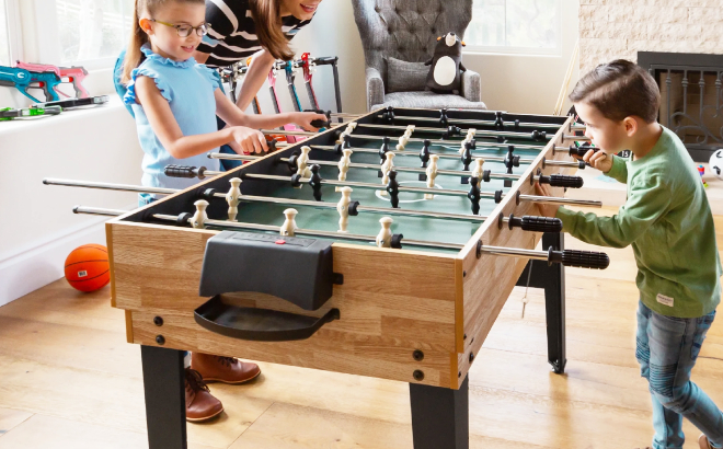 Family Playing with 10 in 1 Combo Game Table Set