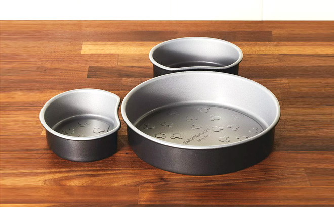 Farberware Disney Bake 3 Piece Nonstick Cake Pan Set