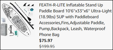 Feath R Lite Inflatable Stand Up Paddle Board Checkout