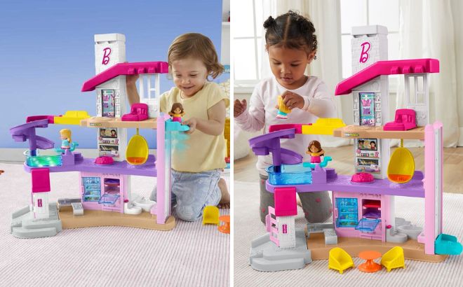 Fisher Price Little People Barbie Little DreamHouse Toddler Playset