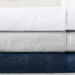 Folded Hotel Style Egyptian Cotton Bath Towels