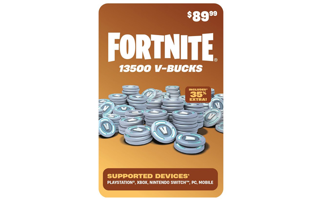 Fortnite Digital V Bucks Gift Card