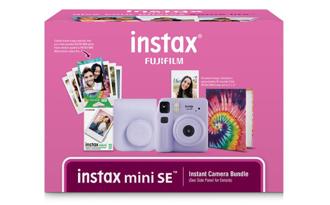 Fujifilm Instax Mini SE Instant Camera Bundle