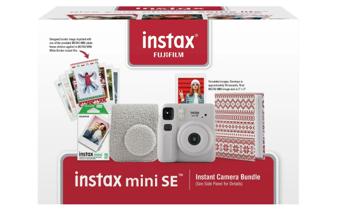 Fujifim Instax Mini SE Instant Camera Nordic Holiday Bundle 2024