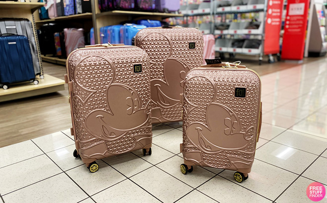 Ful Disneys Minnie Mouse Textured Hardside Rolling Luggage in the Store