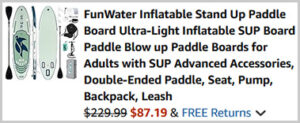 FunWater Inflatable Stand Up Paddle Board Screenshot