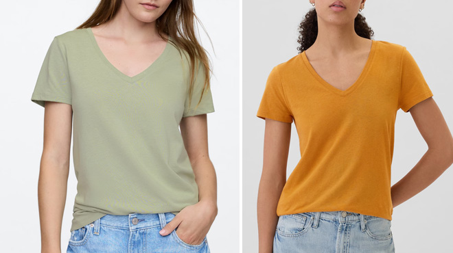 GAP Factory Favorite V Neck T Shirt