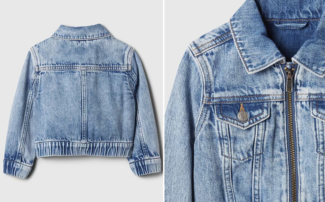 GAP Factory Icon Denim Bomber Jacket