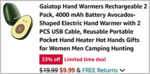 Gaiatop Hand Warmers 2 Pack Screenshot