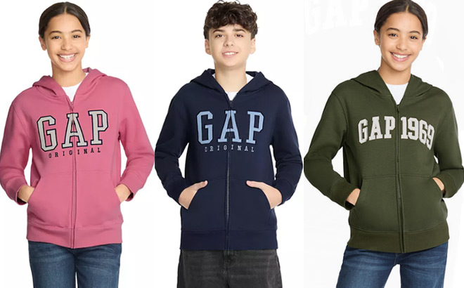 Gap Kids Full Zip Fleece Hoodies