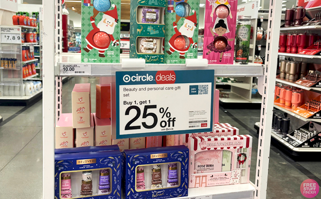 Gift Sets on Shelves at Target